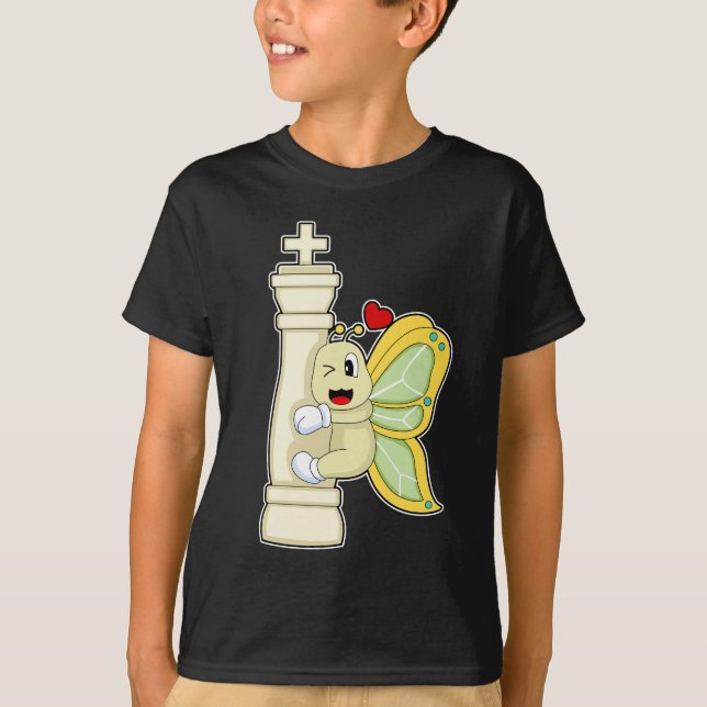 Chess piece King Butterfly Chess T-Shirt (Front)