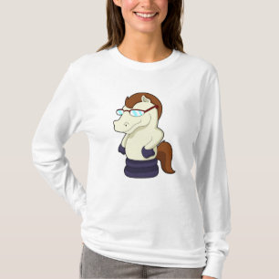 Chess piece Knight as Horse with Sunglasses T-Shirt
