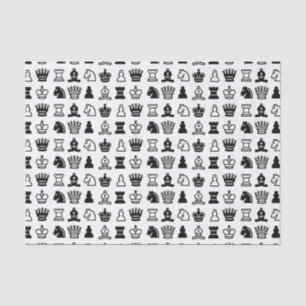 Chess Piece Pattern Tissue Paper