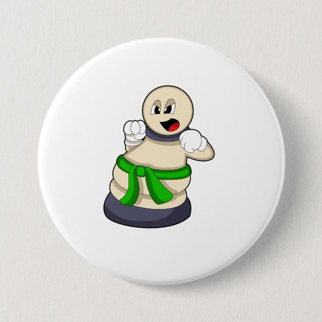 Chess piece Pawn at Chess 7.5 Cm Round Badge (Front)