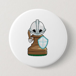 Chess piece Pawn Chess 7.5 Cm Round Badge