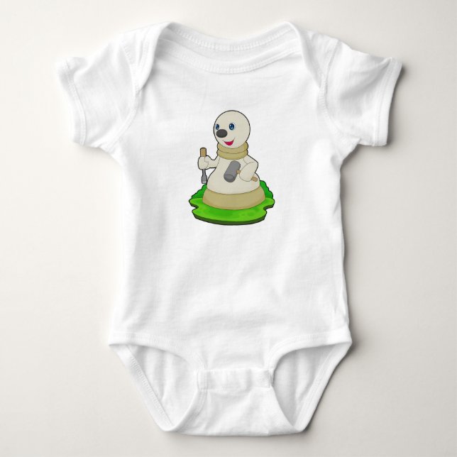 Chess piece Pawn Chess Baby Bodysuit (Front)