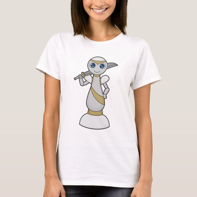 Chess piece Pawn Sword Chess T-Shirt (Front)
