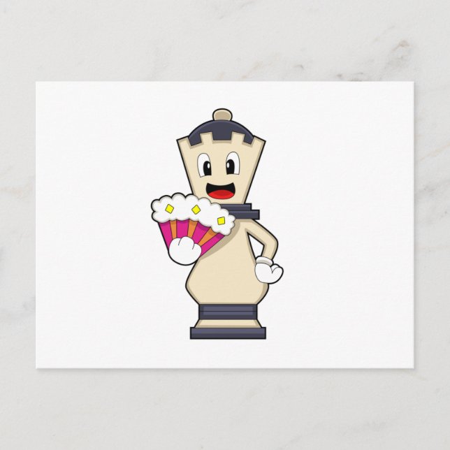 Chess piece Queen at Chess.PNG Postcard (Front)