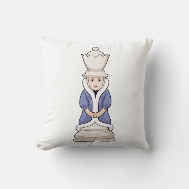 Chess piece Queen Chess Cushion (Front)