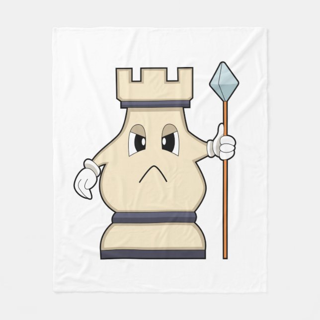 Chess piece Rook at Chess.PNG Fleece Blanket (Front)