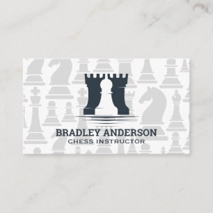 Chess Pieces   Castles and Pawns Business Card
