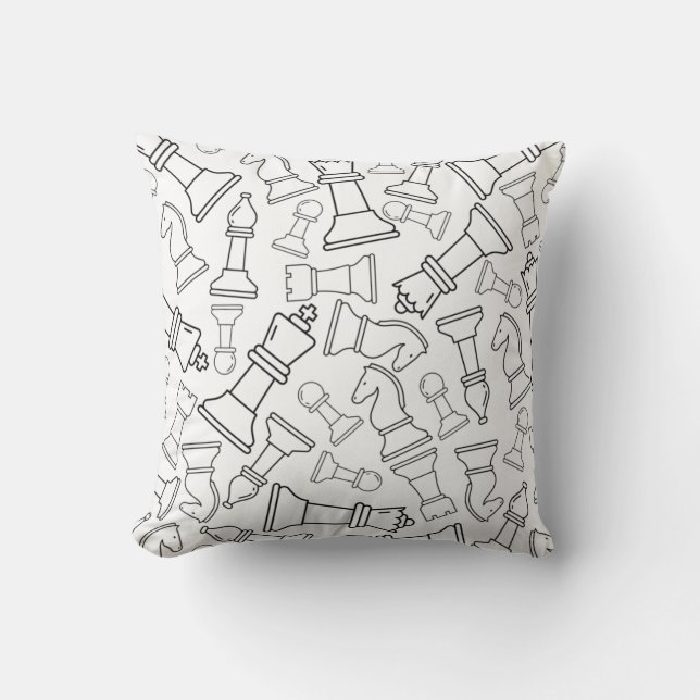 Chess pieces cushion (Front)
