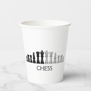 Chess Pieces Design Paper Cup