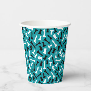 Chess Pieces Design Paper Cups