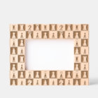 Chess Pieces Etched Picture Frame 