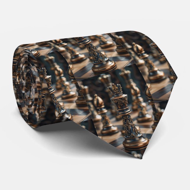 Chess Pieces Game of Chess  Tie (Rolled)