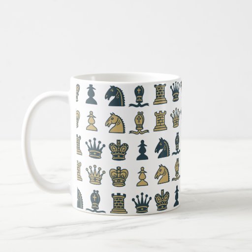 Chess Pieces in Rows Mug