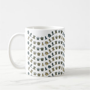 Chess Pieces in Waves Mug