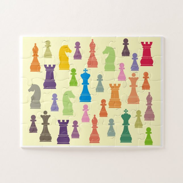 Chess Pieces Jigsaw Puzzle (Horizontal)