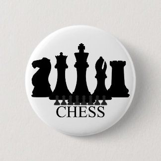 Chess Pieces Key Chain 6 Cm Round Badge
