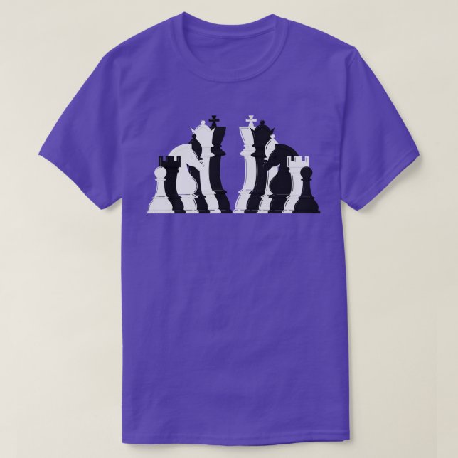 Chess pieces lineup 1 T-Shirt (Design Front)