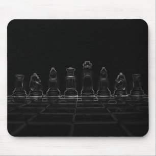 Chess pieces mouse mat