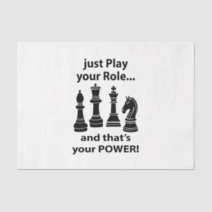 Chess Pieces Player Birthday Tissue Paper
