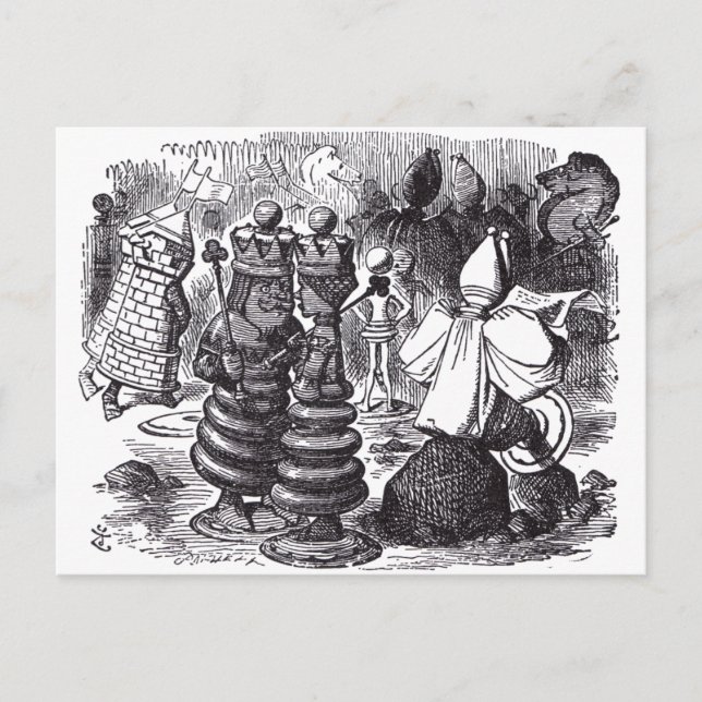 Chess Pieces Postcard (Front)
