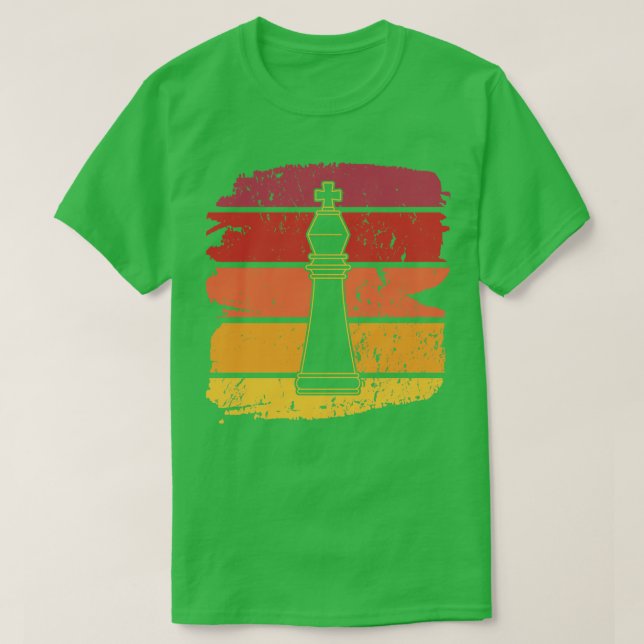 Chess Pieces Retro 3 T-Shirt (Design Front)