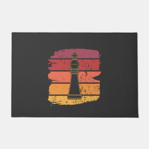 Chess Pieces Retro Doormat