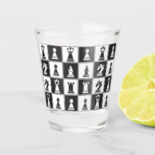 Chess Pieces Shot Glass