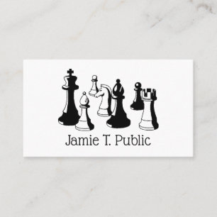 Chess Pieces Vintage Art #2 Business Card