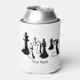 Chess Pieces Vintage Art #2 Can Cooler