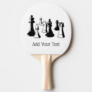 Chess Pieces Vintage Art #2 Ping Pong Paddle