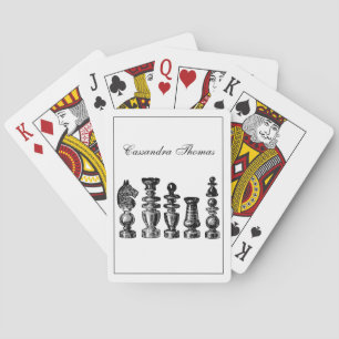 Chess Pieces Vintage Art Playing Cards
