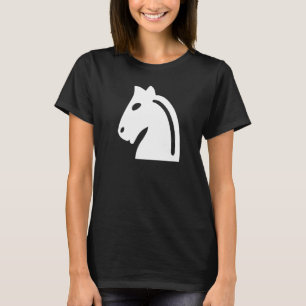 Chess Pieces White Knight Chess Knight White Chess T-Shirt