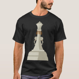 Chess Pieces White Queen Children Board Game Set T-Shirt