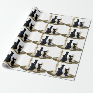 Chess Pieces Wrapping Paper