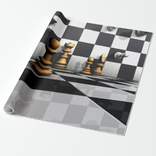 Chess Play King Wrapping Paper