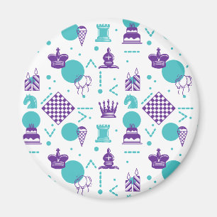 Chess Player Birthday Magnet