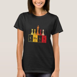 Chess Player Board Game Grandmaster Periodic Table T-Shirt