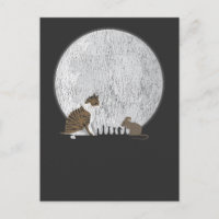 Chess Player Board Moon Cat Mouse