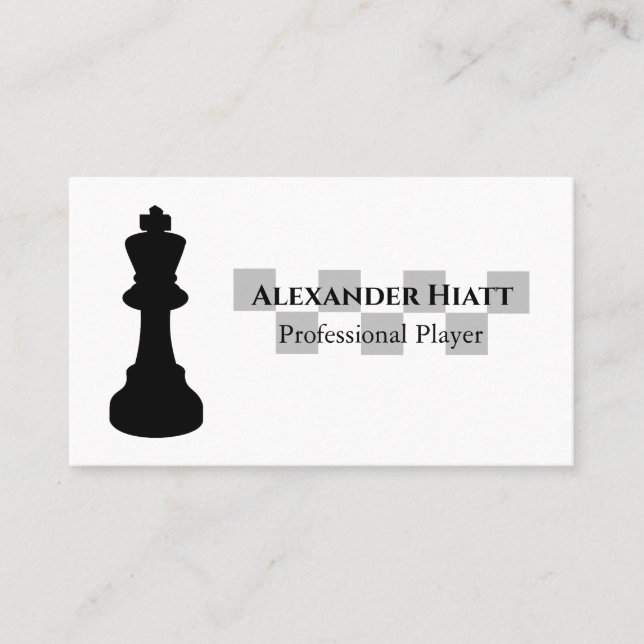Chess Player Business Card (Front)