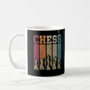 Chess Player Checkmate Vintage Chess Pieces Coffee Mug