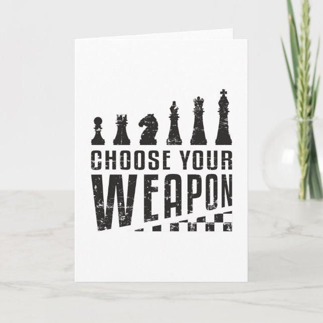 Chess Player Chess Board Checkmate Board Game Gift Card (Front)