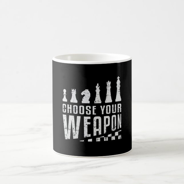 Chess Player Chess Board Checkmate Board Game Gift Coffee Mug (Center)