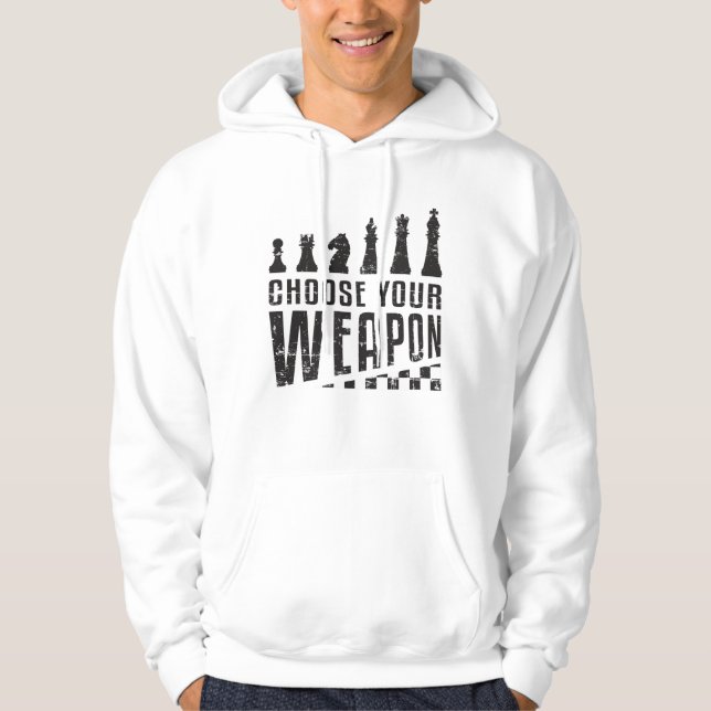 Chess Player Chess Board Checkmate Board Game Gift Hoodie (Front)