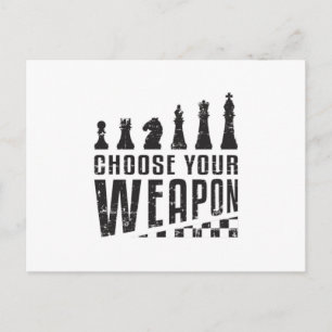 Chess Player Chess Board Checkmate Board Game Gift Postcard