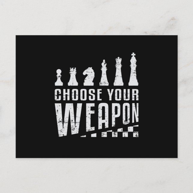 Chess Player Chess Board Checkmate Board Game Gift Postcard (Front)
