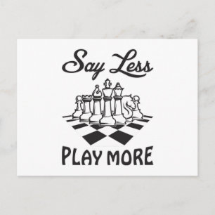 Chess Player Chess Board Checkmate Board Gift Idea Postcard