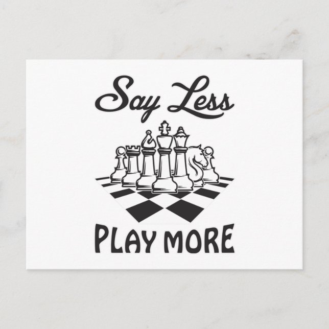 Chess Player Chess Board Checkmate Board Gift Idea Postcard (Front)