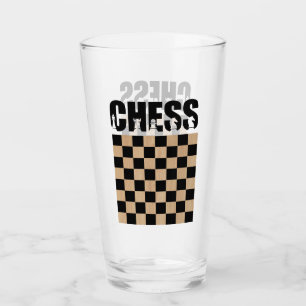 Chess Player, Chess Game Lover Glass