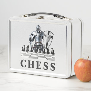 Chess Player, Chess Game, Strategy, Checkmate,  Metal Lunch Box