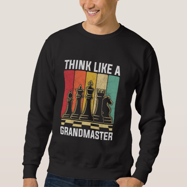 Chess Player Chess Lover Chess Board Game 1 Sweatshirt (Front)